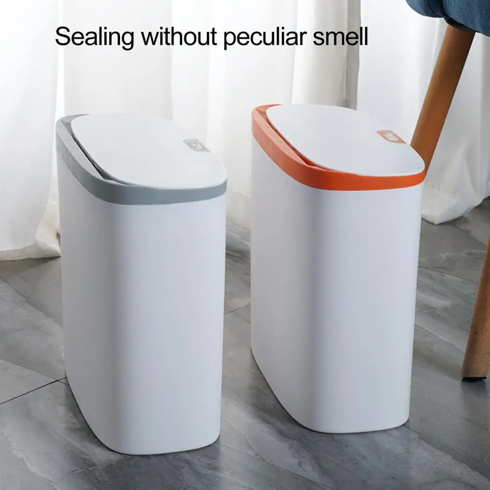 Wall Mounted Smart Trash Bin Touch Control Automatic Sensor Dustbin Motion Sensor Trash Can Block Smell Kitchen Garbage Bin