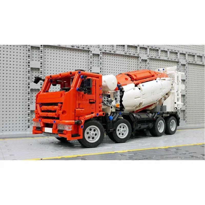 MOC-46913 شاحنة خلط الخرسانة الربط الجمعية بنة نموذج 2492 أجزاء • اللبنات لعبة عيد ميلاد الأطفال هدية #2