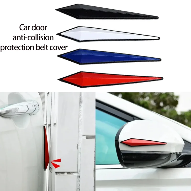 

Короткие декоративные наклейки на зеркало заднего вида из ПВХ, наклейки на бампер автомобиля, 5 шт., защита от столкновений на двери автомобиля, утолщенная полоса на капот