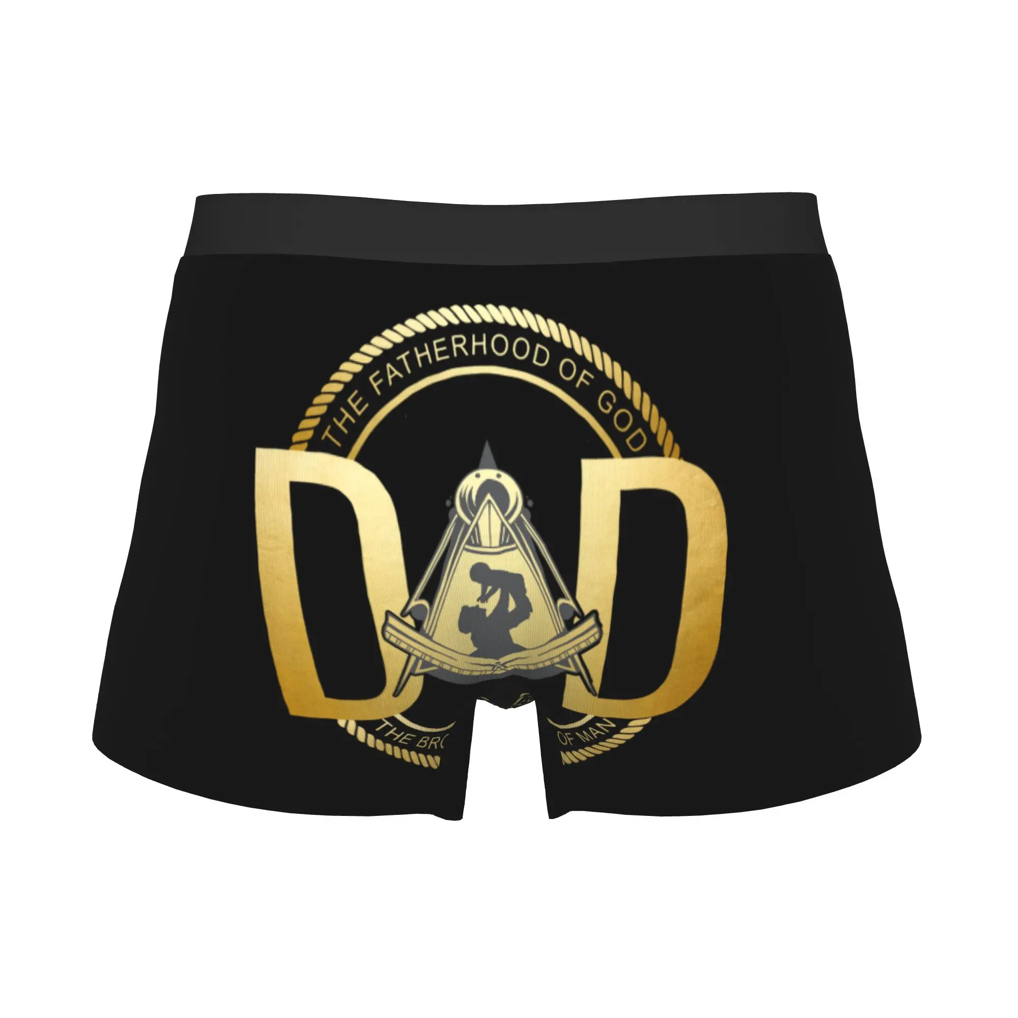 Male Cool Masonic Dad Freemasonry Underwear Father's Day Freemason Boxer Briefs Soft Shorts Panties Underpants