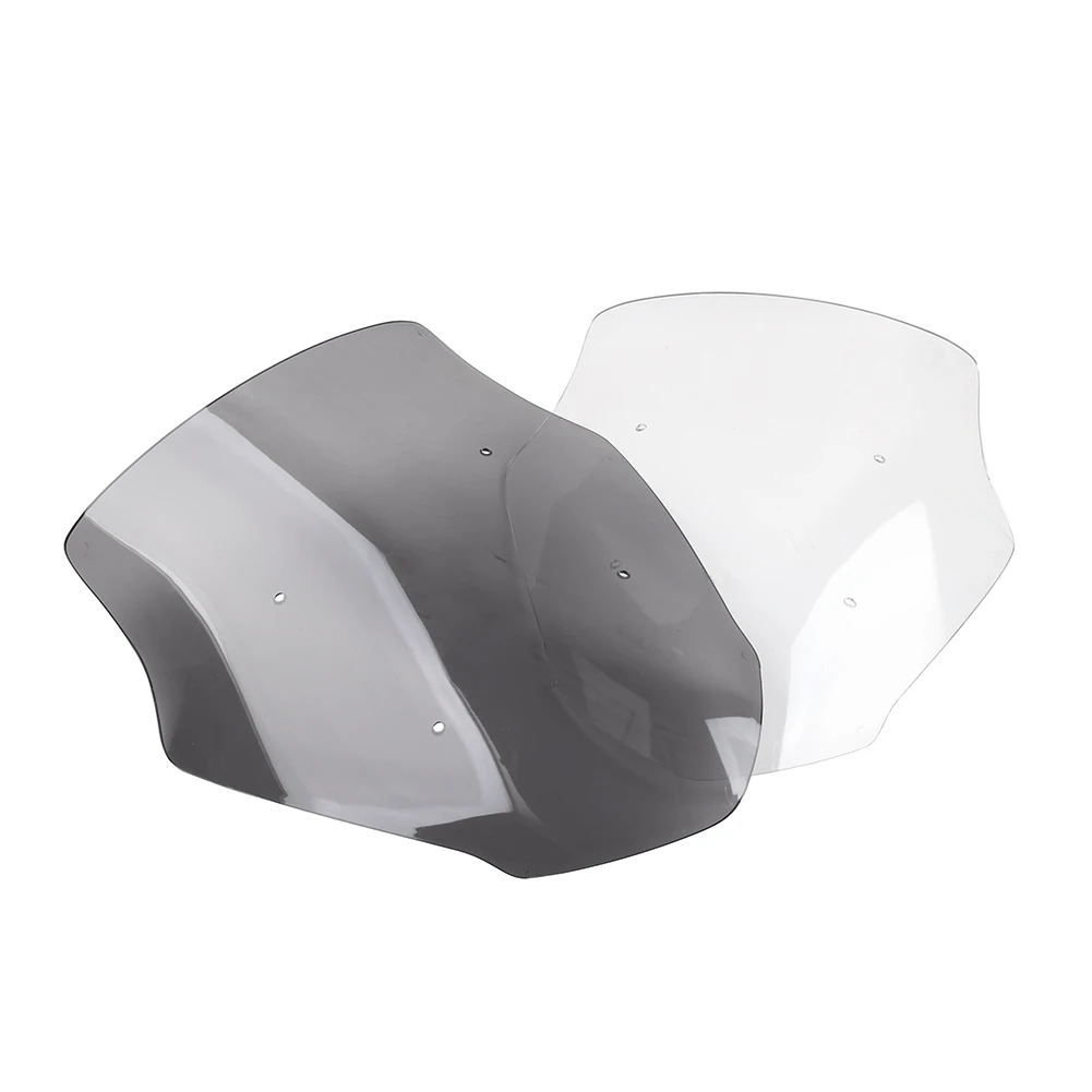 1Pc Motorbike Windscreen Windshield Wind Deflector Plastic For BMW C400GT 2025 Transparent/Gray