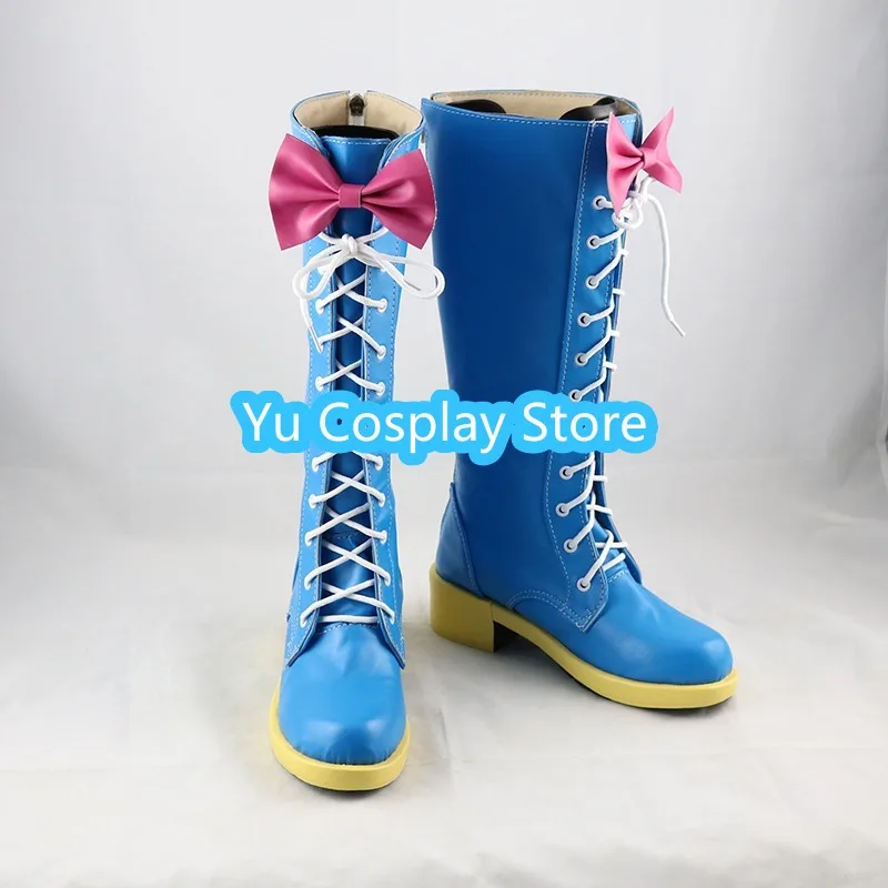 Pinkie Pie Cosplay Shoes PU Leather Shoes Halloween Carnival Boots Anime Cosplay Props Custom Made