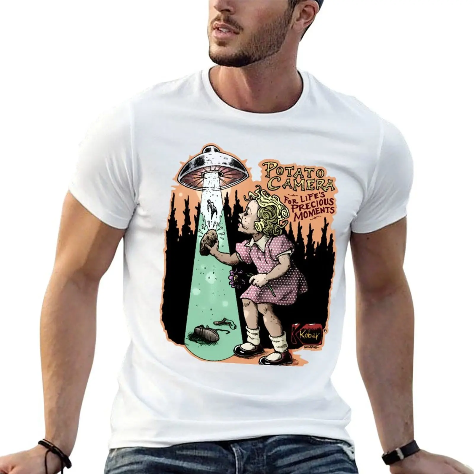 

Potato Camera T-Shirt t shirt custom print anime tshirt man t shirts high quality luxury brand T-shirt
