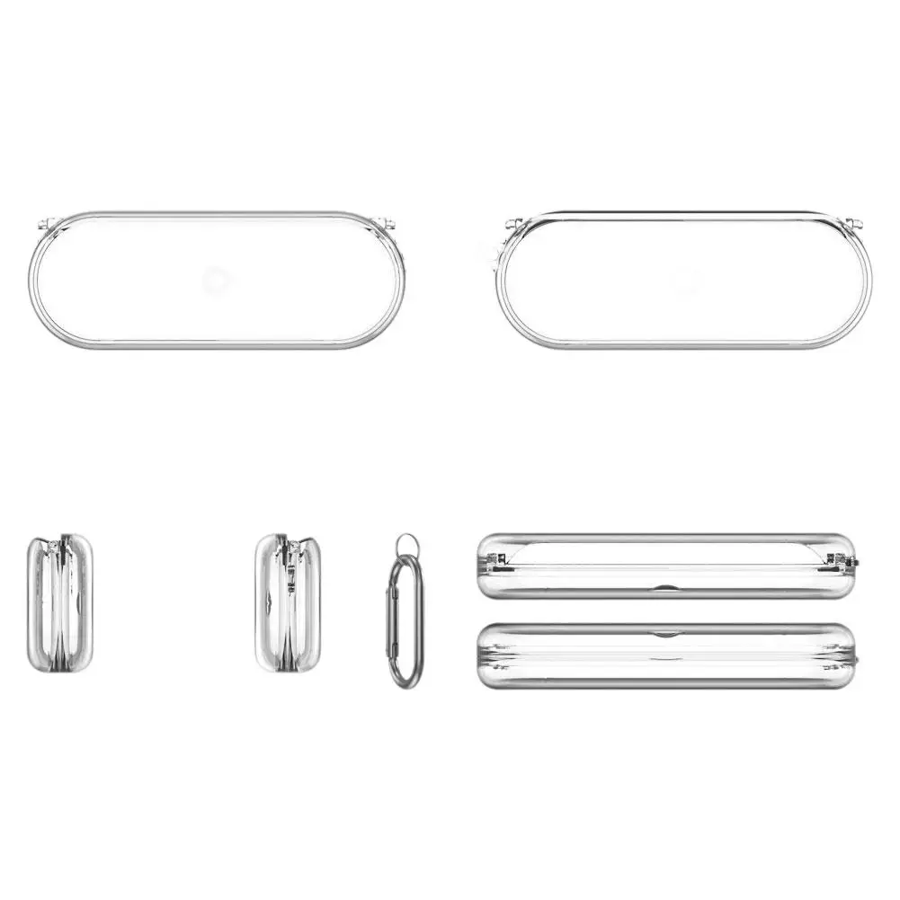 Protective Case for Nothing Ear (Open) Translucent Case Cover with Carabiner Drop Skin Shell Protector and Dust Resistant T7D3