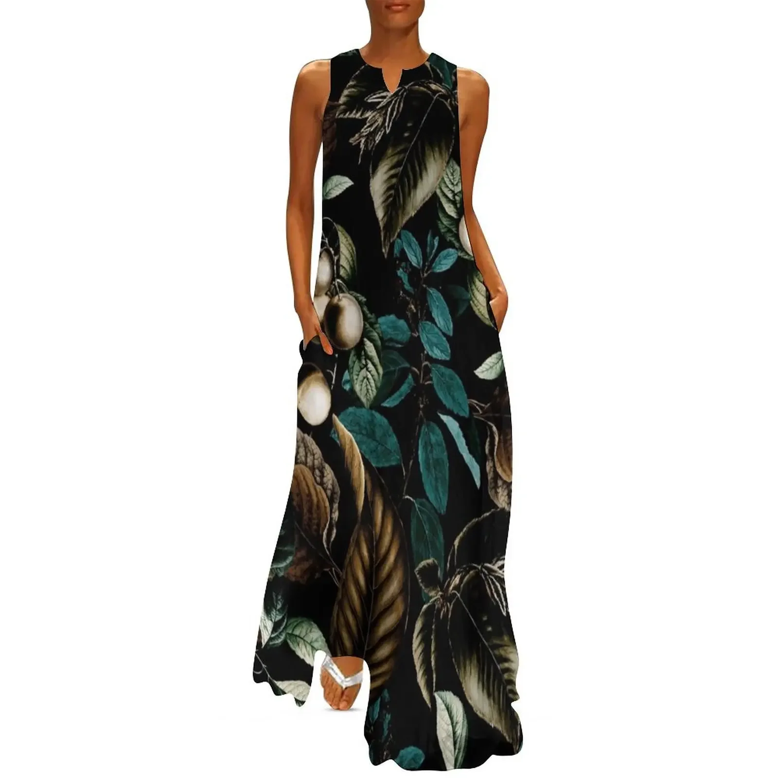 

Tropical Night Long Dress luxury woman evening dress Party dresses for women Dresses gala Dress
