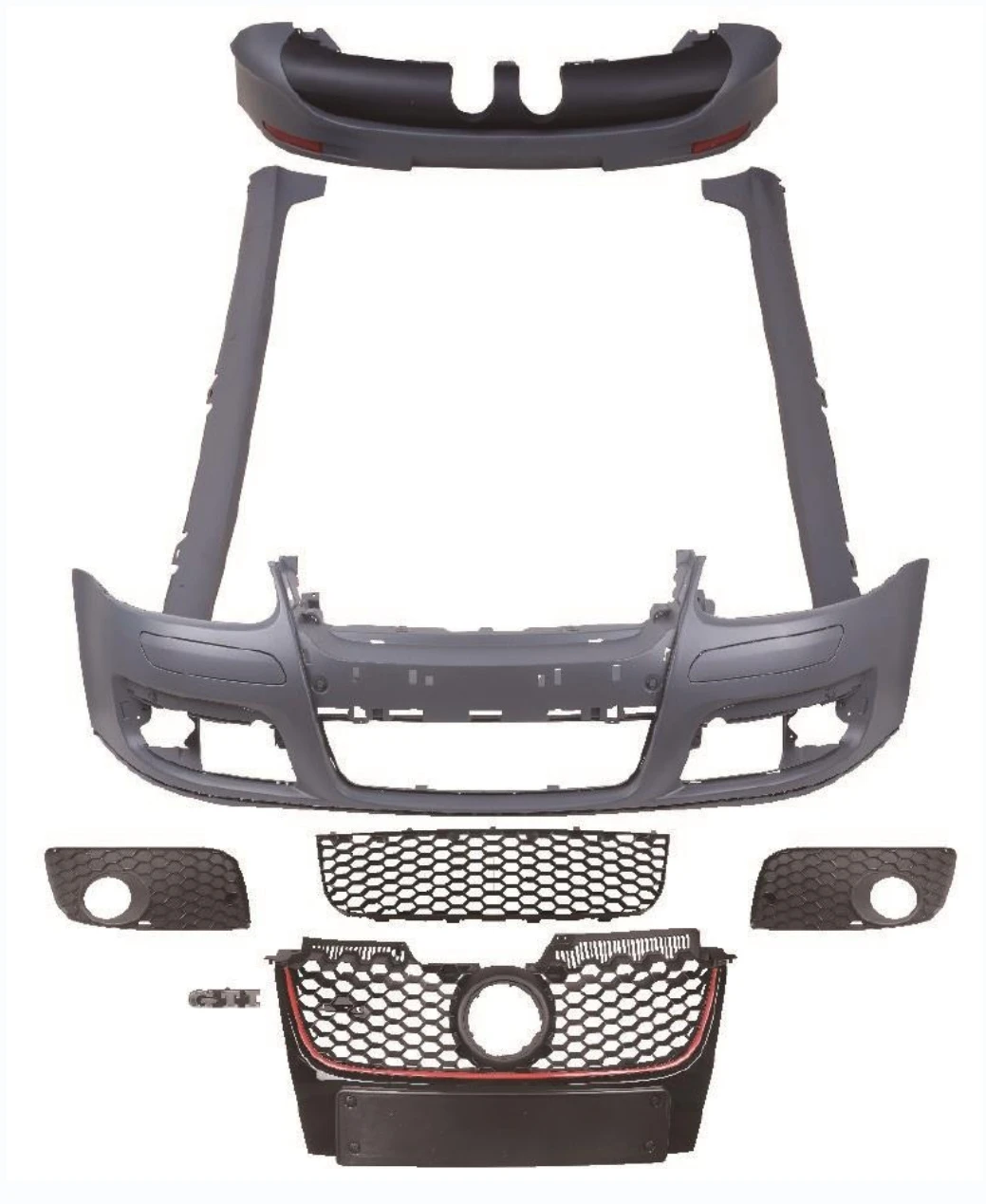 

For Volkswagen Golf5 Upgrade to Golf 5GTI Body Kit Front Bumper Assembly and Grille