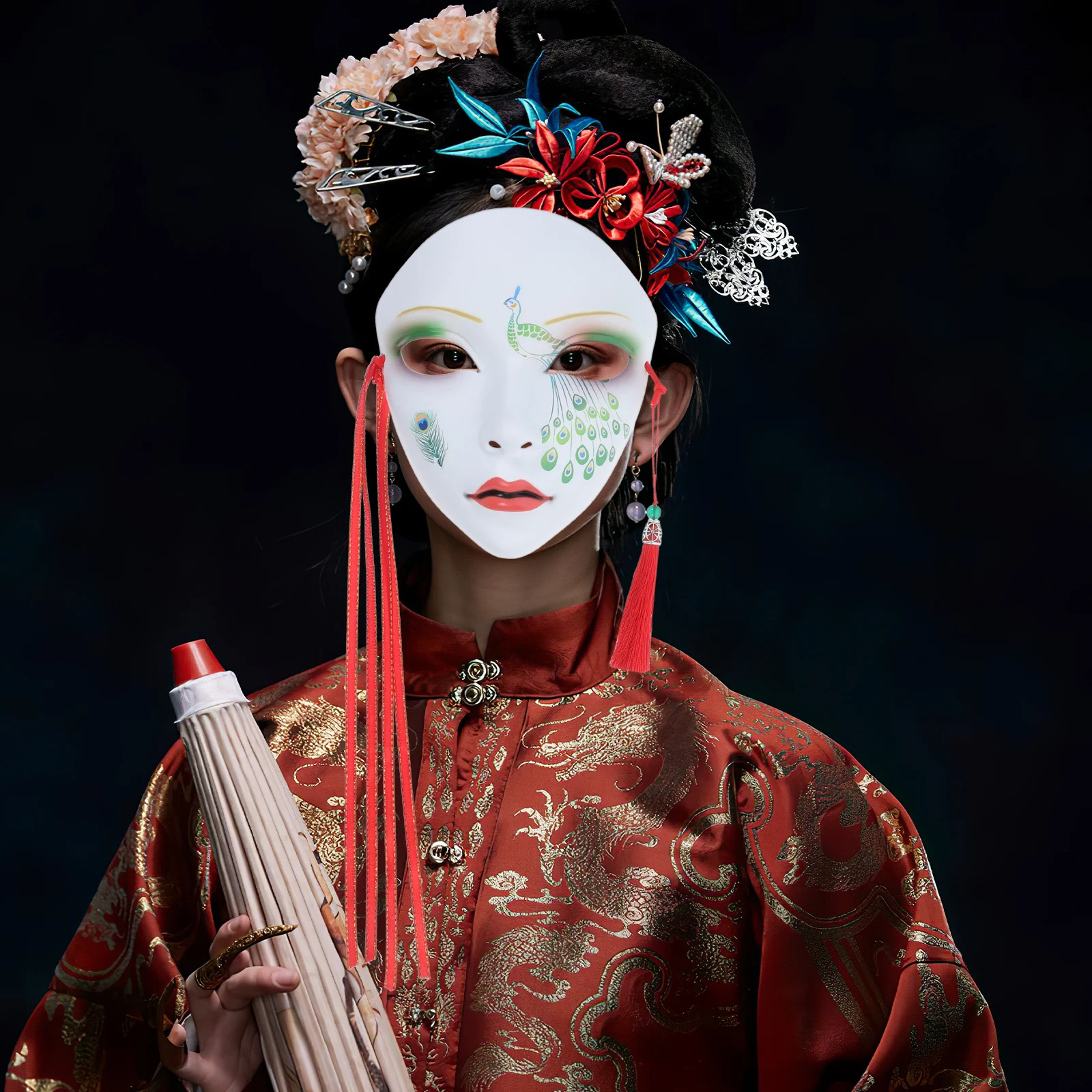 

Cosplay Mask Decorative Party The Carnival Prop Chinese Masks Women Female
