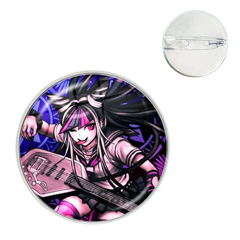 Video Game Series Character Pin Kyoko Kirigiri,Junko Enoshima and Mikan Tsumiki Glass Dome Brooches Shirt Lapel Bag Cute Badge