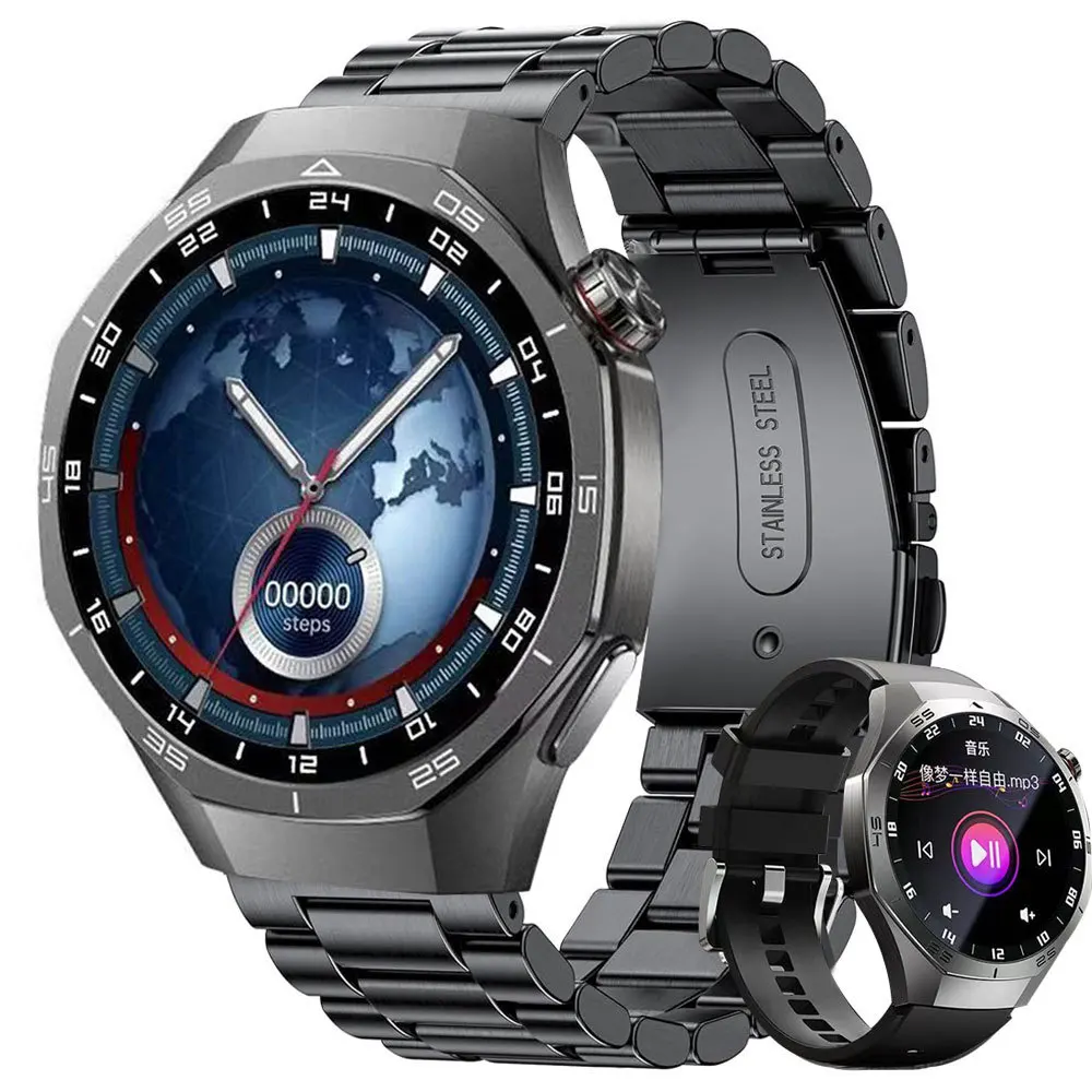 

GT5 Pro Bluetooth Call Smartwatch Heart Rate Blood Oxygen Sleep Monitor Sports Fitness Tracker Multi Function Watch