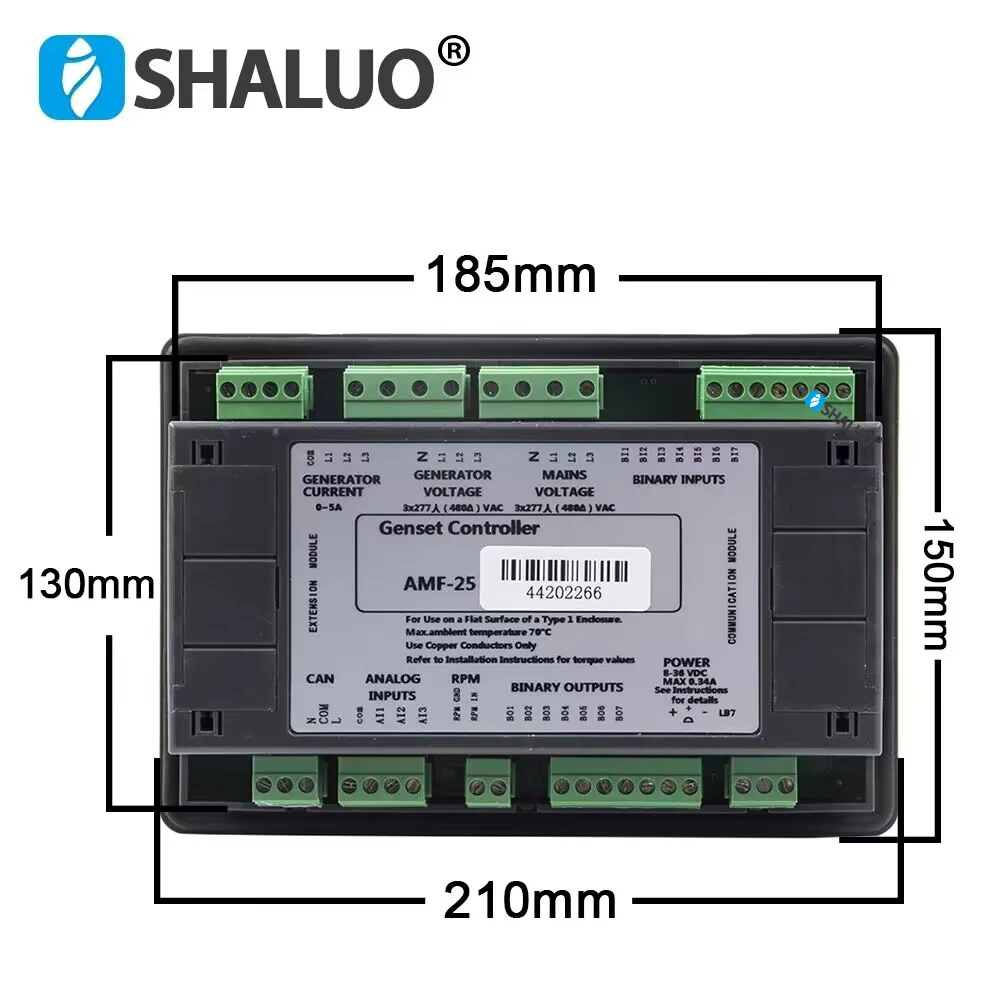 Factory Supply AMF25 AMF20 Diesel Generator Controller Auto Start Genset Control Module LCD Display Compatible With Original