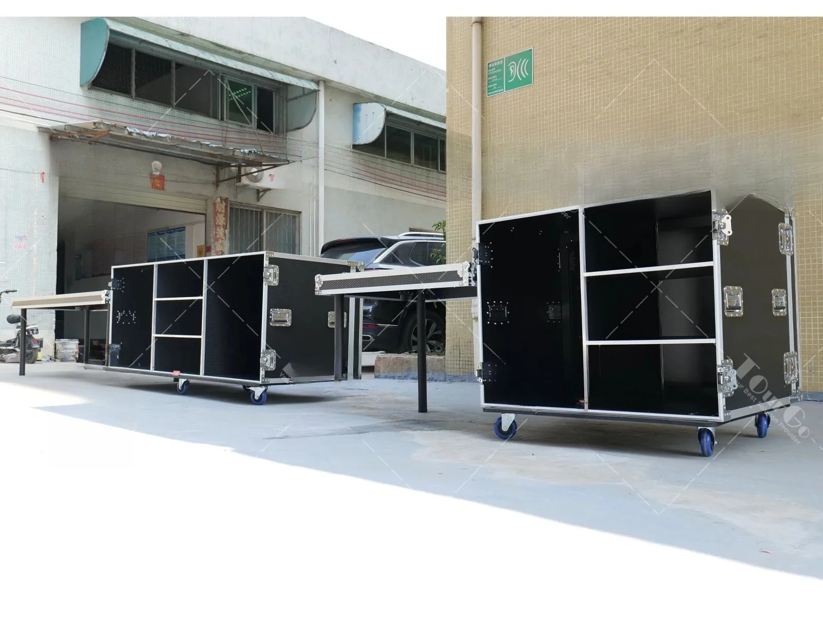Coffee Box Flight case 100x75x70 Coffee Cart Workstation Flight Case