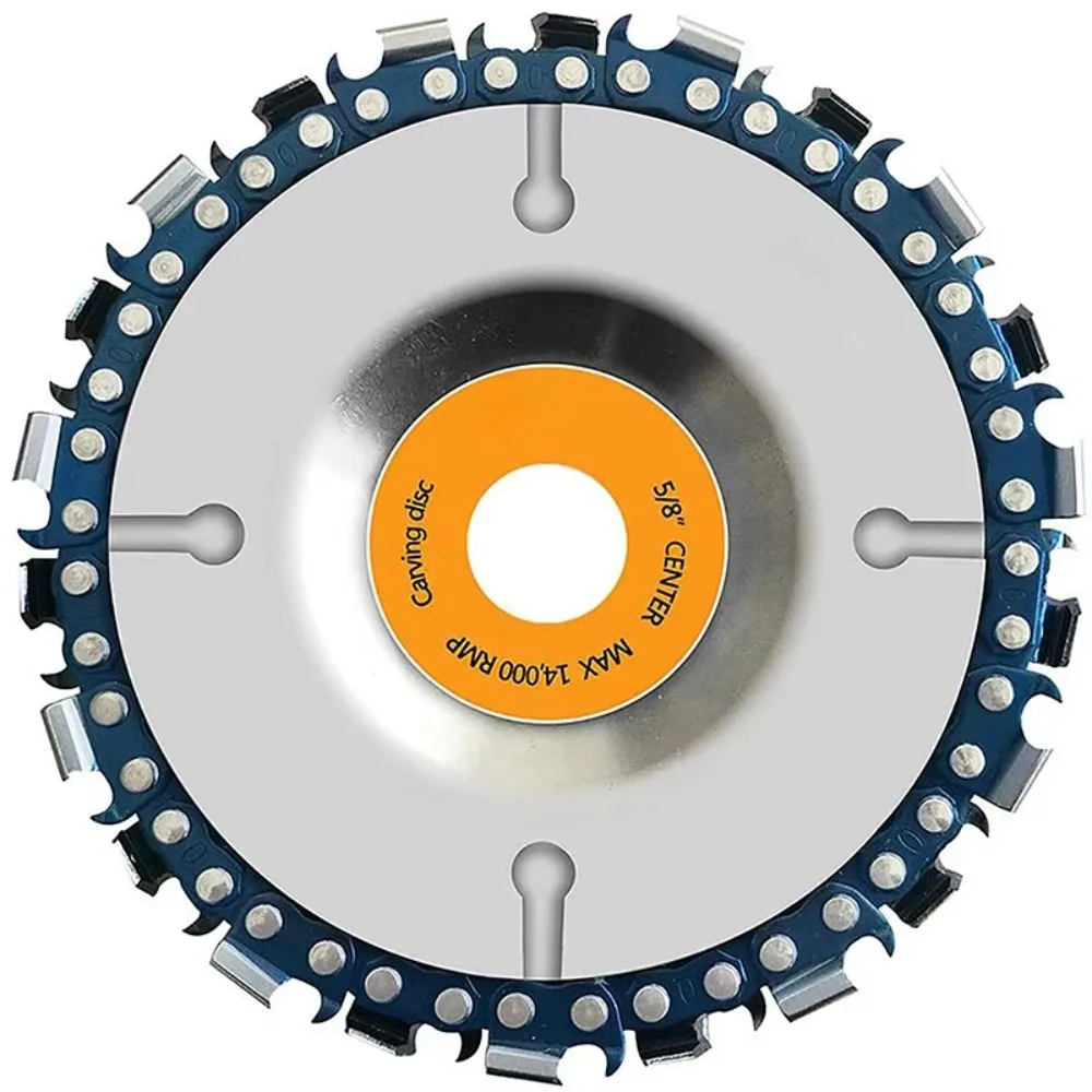 4 Inch 7/22 Tooth Chain Saw Disc Metal High-precision Angle Grinding Disc Electric Universal Carving Disc Chain Angle Grinders