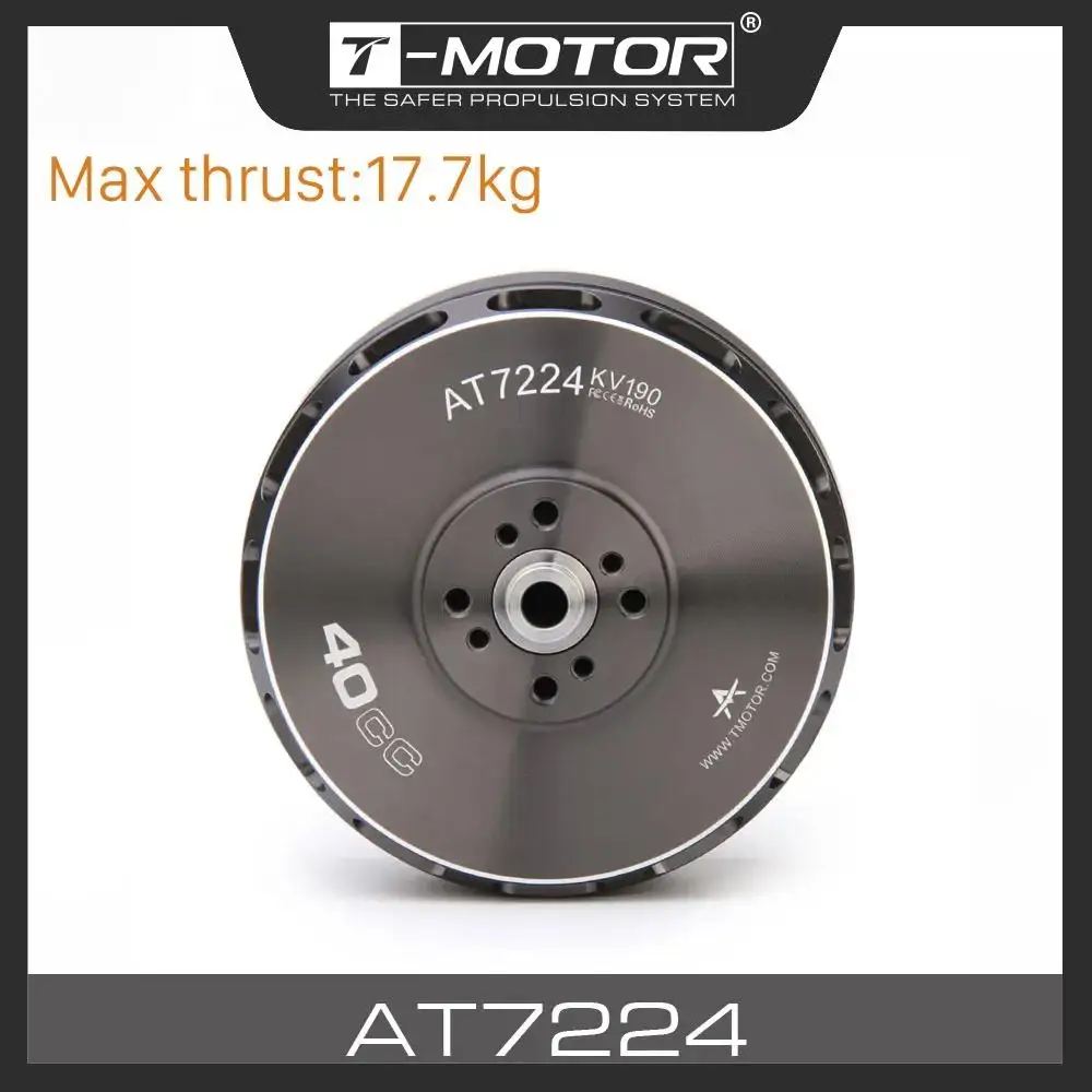 T-Motor AT7224 40CC VTOL UAV Fixed Wing Long Shaft Motor KV160/KV190 for 120E-170E Aircraft,corresponding To Engine