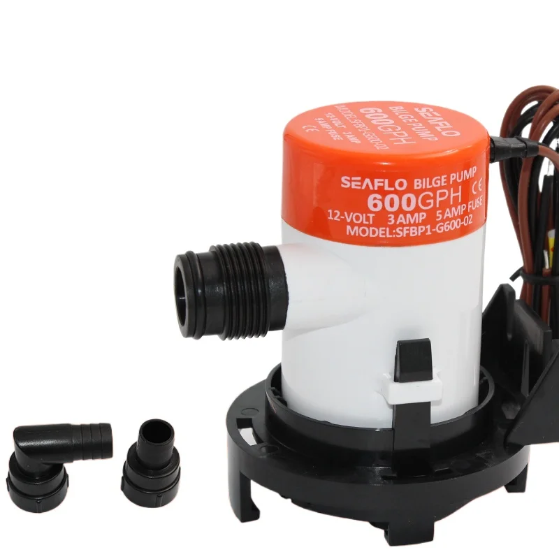 

12V DC Submersible Bilge Pump, Live Fish Tank Water Pump Marine Exhaust Micro Water Pump