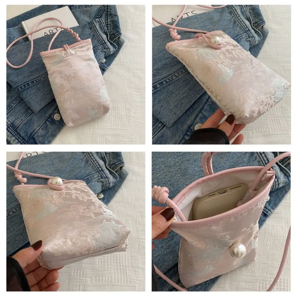 อินเทรนด์สไตล์จีนใหม่กระเป๋าสะพายกระเป๋าสตรีขนาดเล็กกระเป๋าCrossbodyกระเป๋ากระเป๋าสตางค์แบบพกพากระเป๋าโทรศัพท์มือถือ