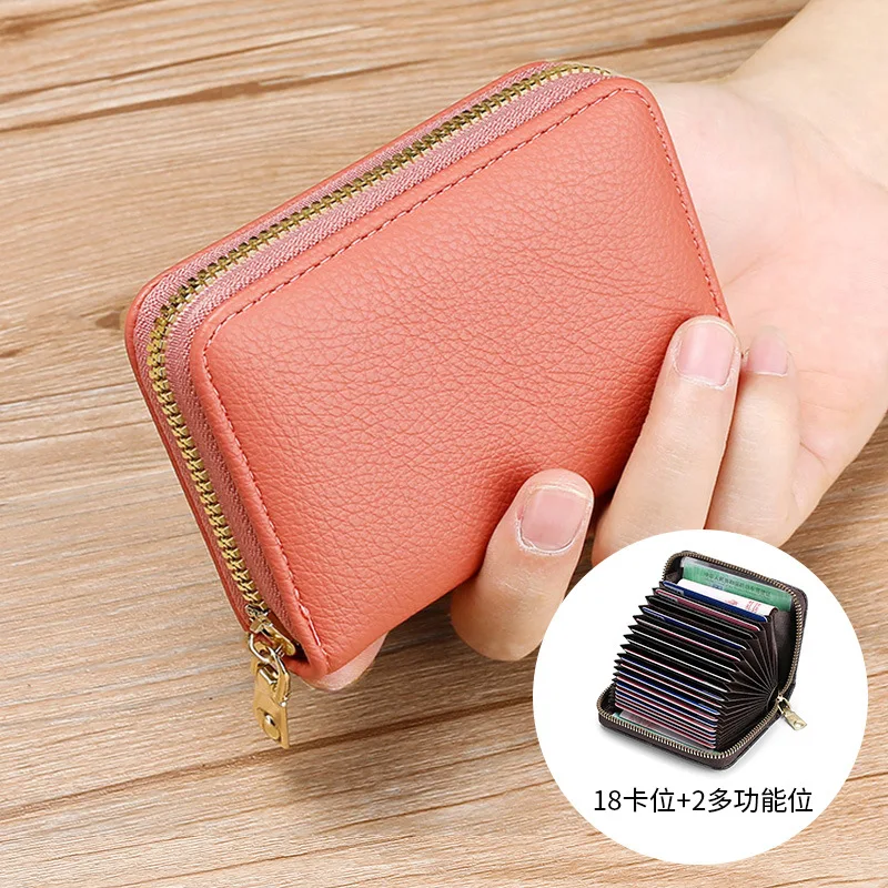 

Driver's License, Id Card, Bank Card, Multi Slot Leather Wallet, Large Capacity, Multifunctional, Waterproof, Privacy Handbag