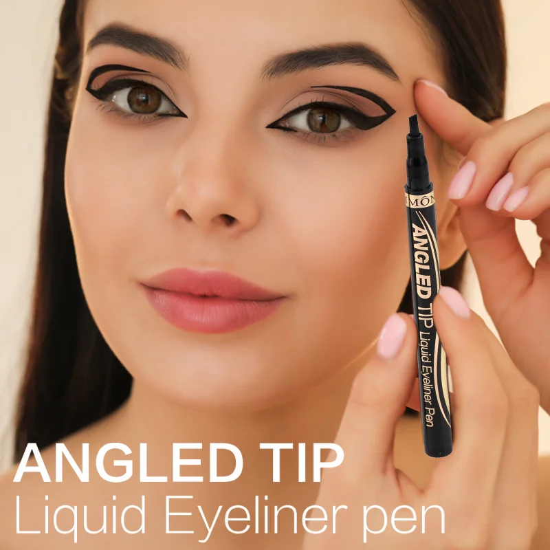 Waterproof Lasting Eyeliners Pencil Black Brown Quickily Drying Eyes Cosmetics Matte Liquid Eyeliners Angled tip, fine tip
