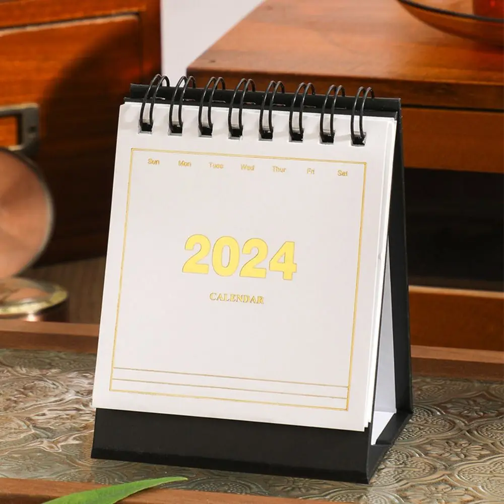 Fresh Dragon Year Desk Calendar, Portable, Simple, Stand, Creative, Mini Schedule License
