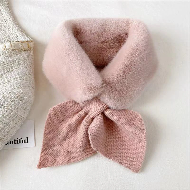 Cross Straps Shawl Soft Neck Scarf Girls Ladies Autumn Winter Knitted Scarf All-Match Female Scarves 2023 New Brand