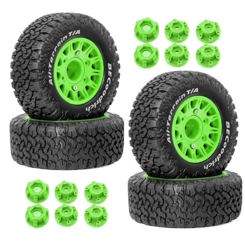 

RC Truck Tires With Plastic Wheel Rims 12 14 17mm Hex for 1/10 Scale RC Car ARRMA 727 Losi