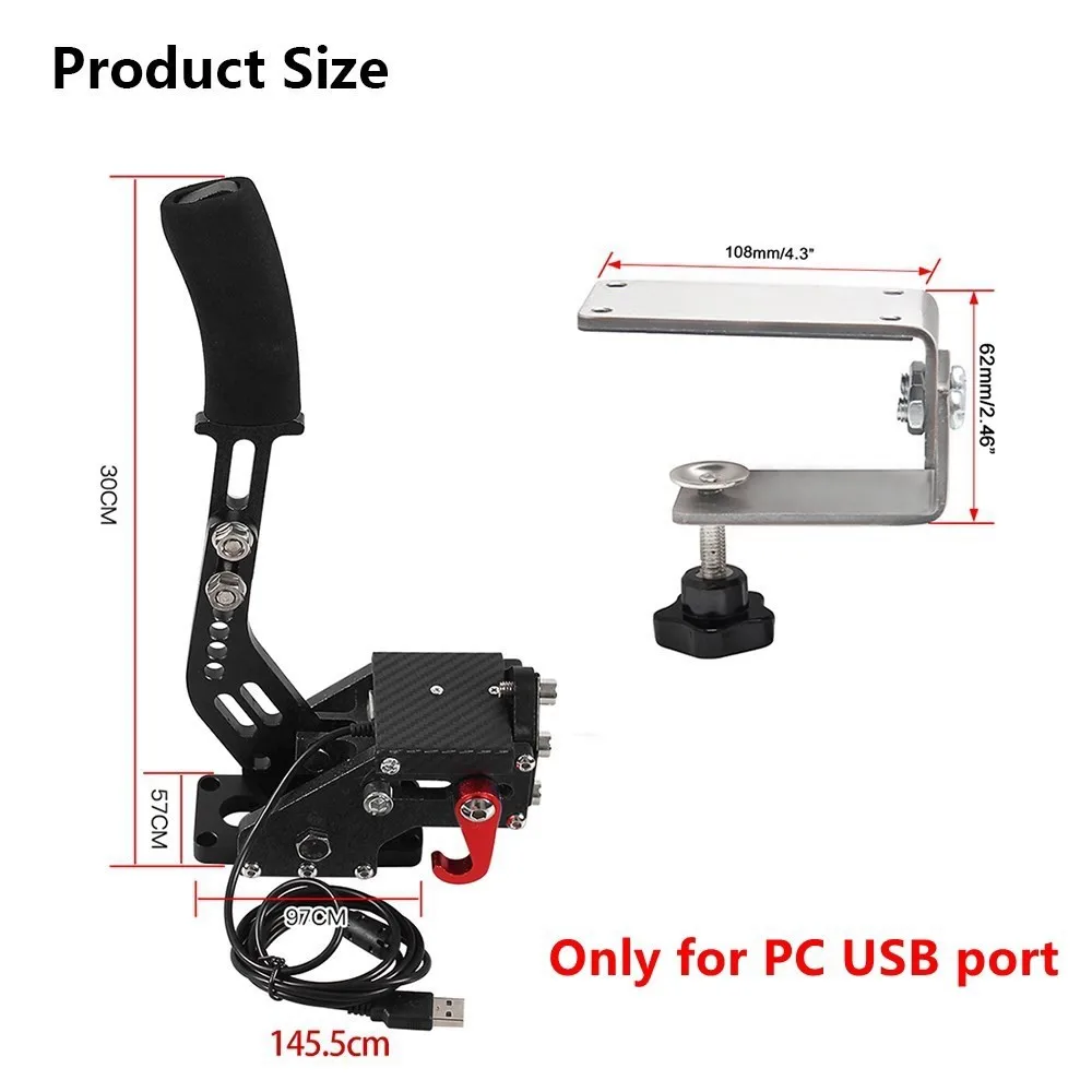 Logitech Brake System Handbrake For Rally For G29/G27/G25 PC Hall Sensor USB SIM Racing For Racing Games T300 T500 HB-1009