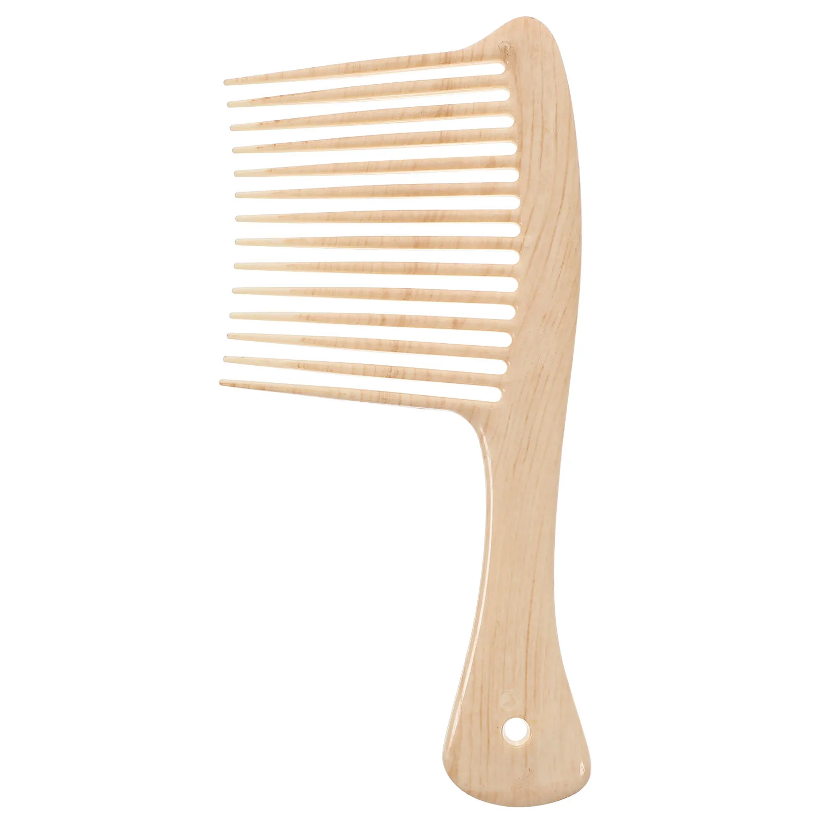 

Wide Tooth Detangling For African Hair Large Spacing Smooth Scalp Comfortable Haircare Comb Resilient Long Beard Rake Comb Wet