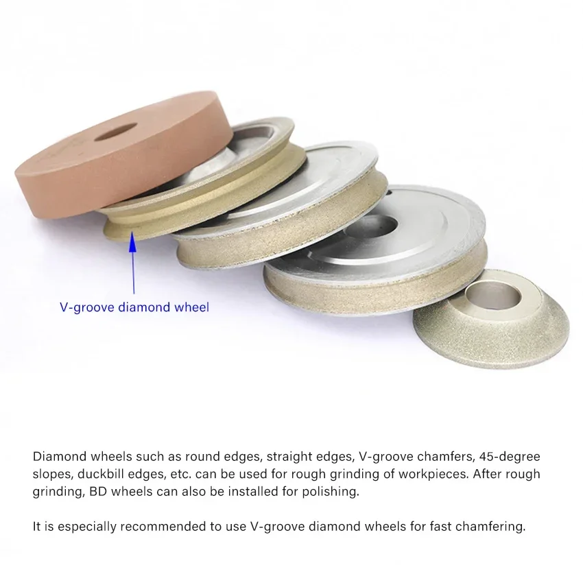 Pneumatic Glass Edging Machine Straight Edge Corner Rounding Edger for Ceramics Stone Glass Industrial Edge Grinding Processing