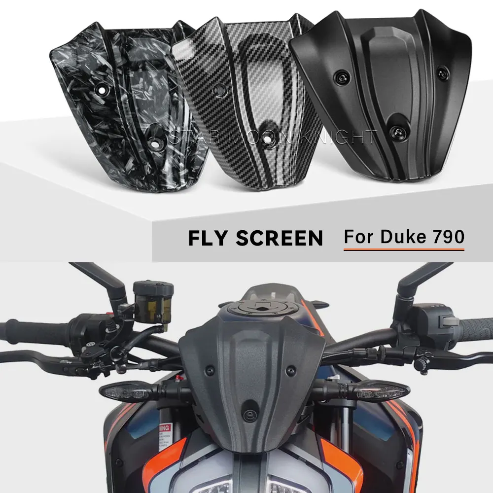 

For Duke 790 2018- 2023 2024 2025 Mini Windshield Windscreen Front Fly Screen Deflector Fairing Motorcycle Accessories