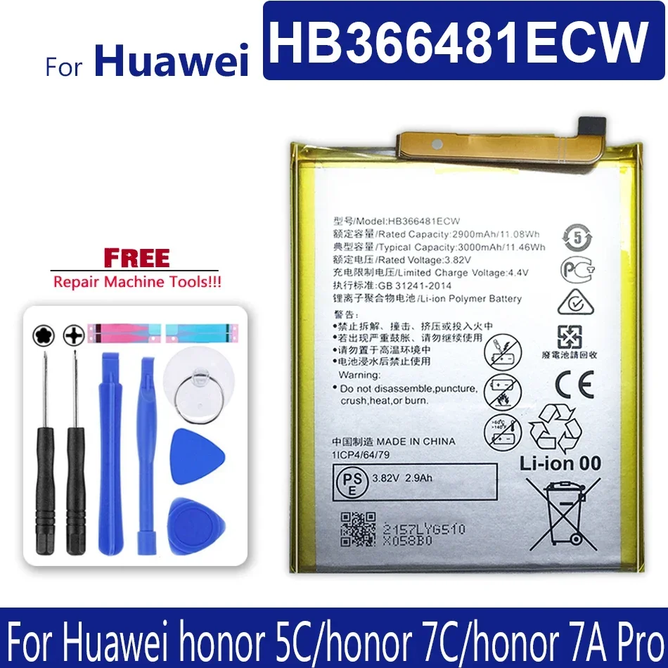 HB366481ECW Mobile Phone Batteries For Huawei Honor 5C/Honor 7C/Honor 7A Pro /honor5C honor7C honor7A pro Portable Battery