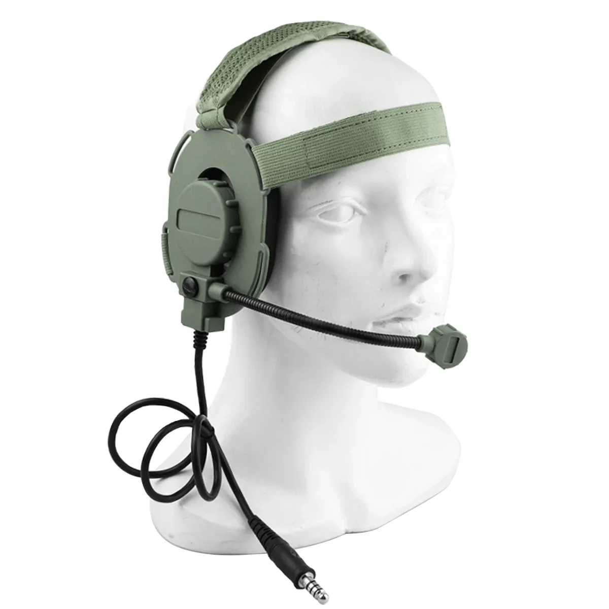 Tactical Shooting Headset III Z Tactical Bowman Elite II CS Headphone Use with PTT for Walkie Talkie Helmet Communication CS