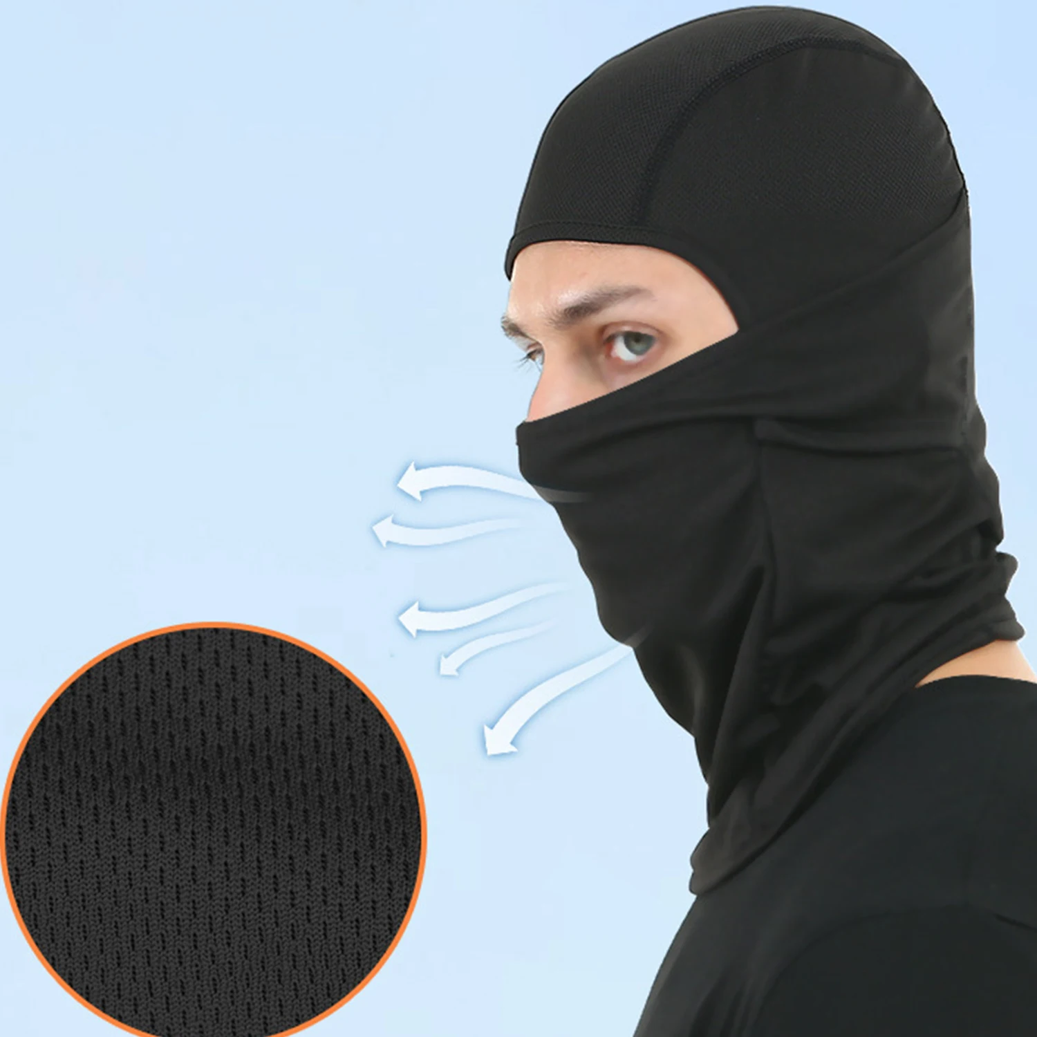 

Tactical Balaclava Full Face Mask Hiking Cycling Windbreak Air-permeable Cap Bike Head Cover Motorcycle Men Women Ski Mask