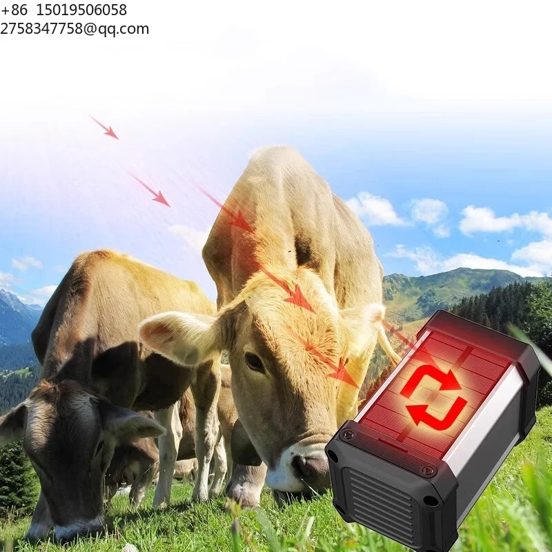 Solar Powered 4G Smart Cattle Tracker, Locator Find Animals WIFI Cow Sheep Horse Camel Pets Tracking Device for Cow Tracking