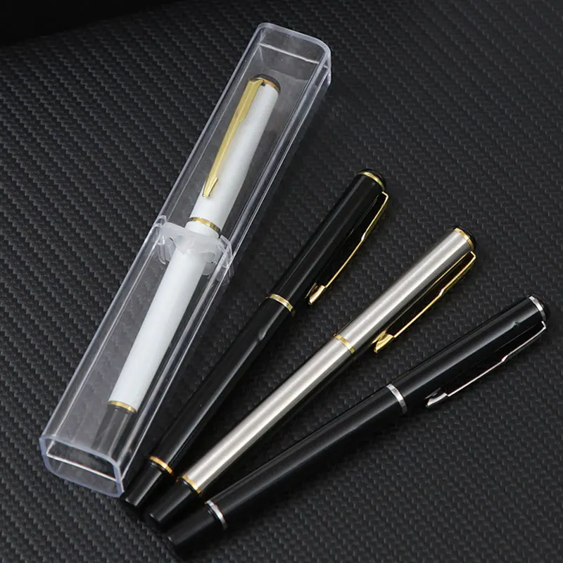 

20Pcs Fashion Upscale Business Office Gift Pencil Cases Beautiful Transparent Plastic Pen Box Simple School Stationery (No Pen)