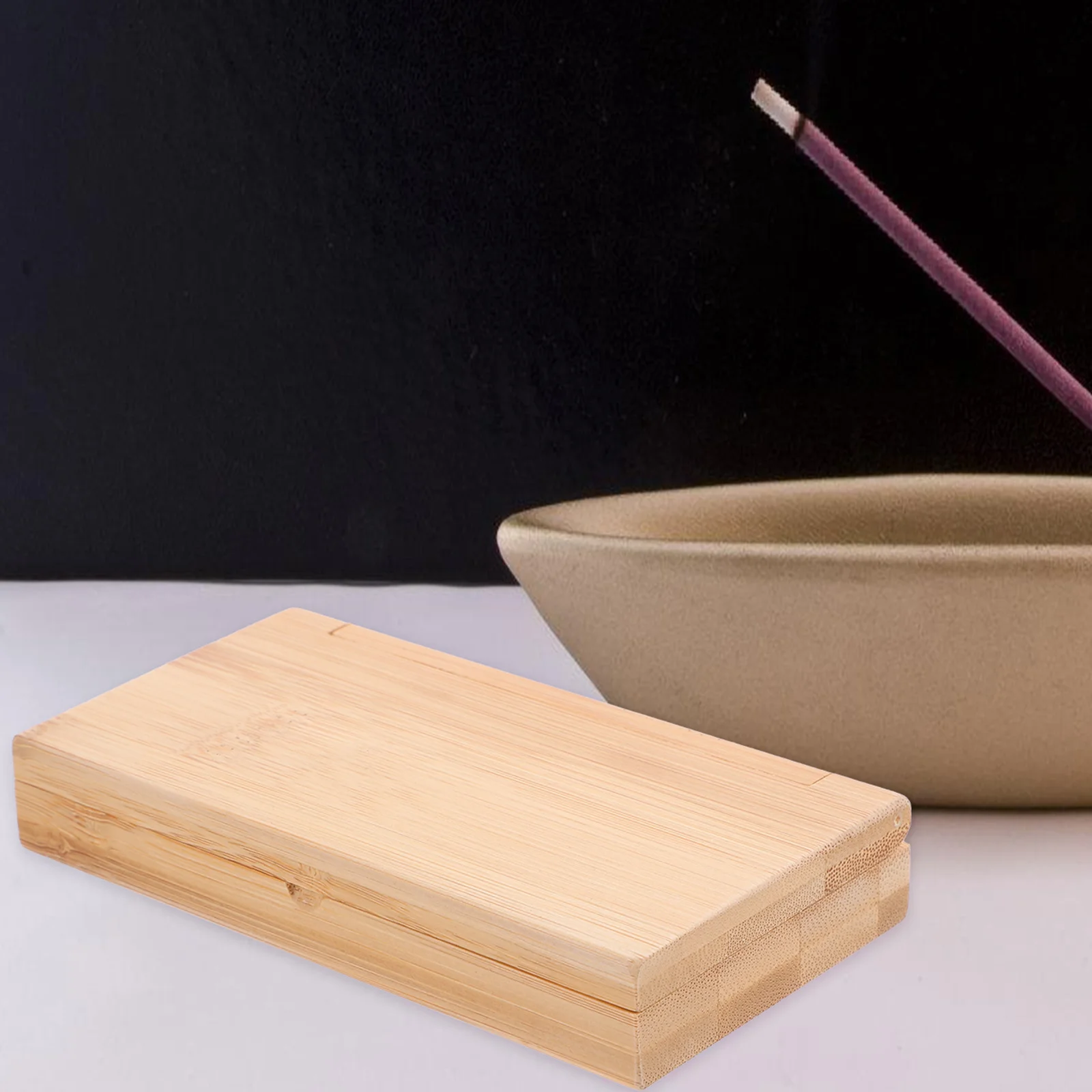 

2Sets Sandalwood Incense Box High-Class Material Clear Texture Portable Design Exquisite Craftsmanship Wear-Resistant