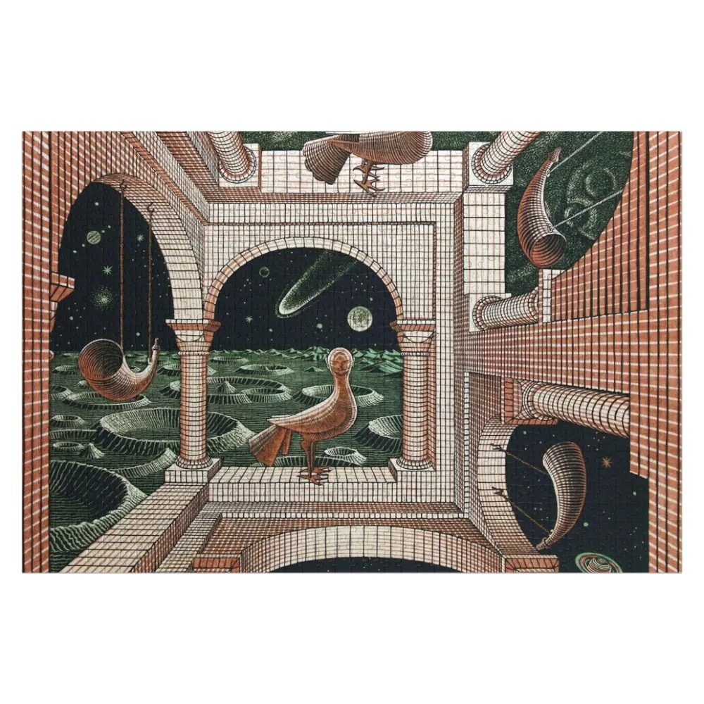 Another World II by M. C. Escher Jigsaw Puzzle Customized Photo Baby Wooden Jigsaw For Kids Personalised Toys Puzzle
