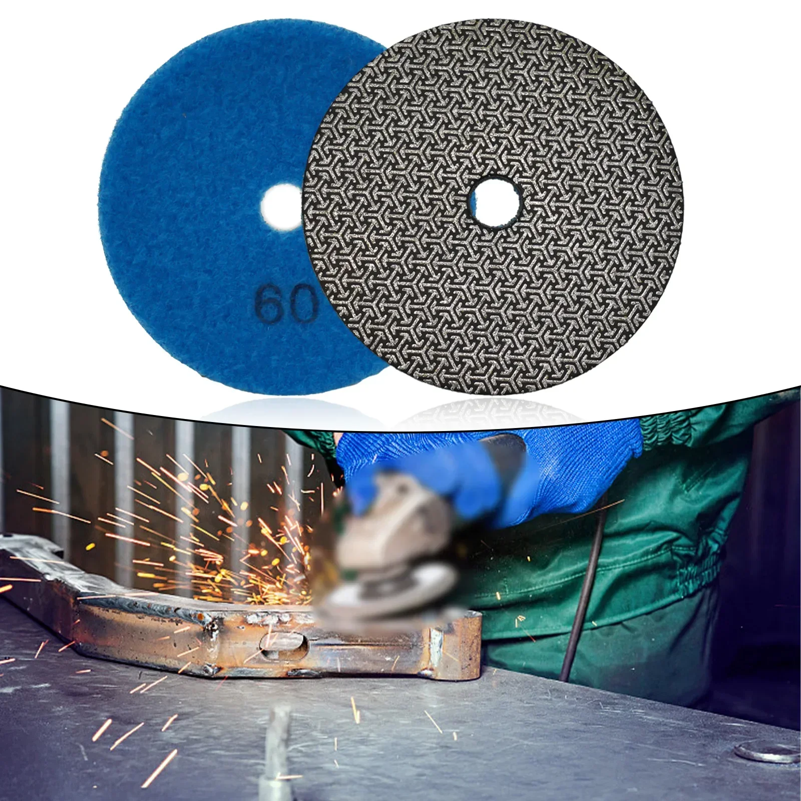 Metals And Glass Stone Polishing Pad Electroplated Pads Electroplated Grinding Disc 60#/100#/200#/400# Power Tools