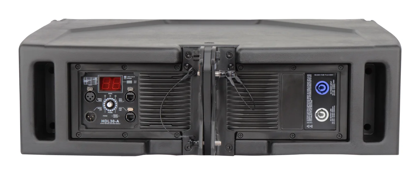 High Quality Plastic HDL30A Dual 10 Inch Active DSP 2200W Line Array Speaker Powered FiR Speakers Neodymium