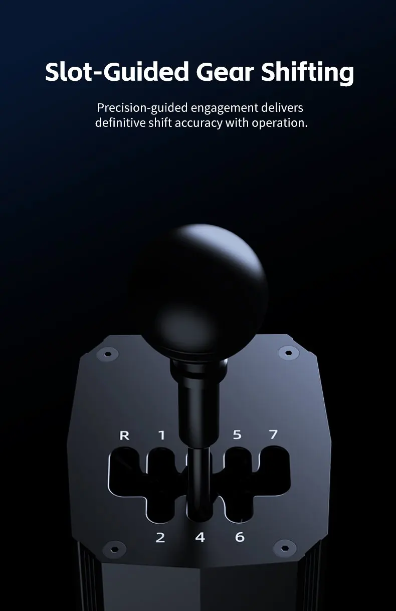 PXN SF U Manuelles Getriebe 7+1 Rennsimulator Kompatibel mit VD4/6/10/V99/V10Pro Lenkrad für PC – Detail 5