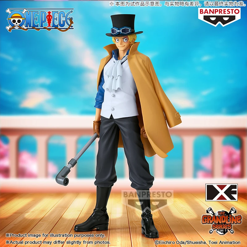 ของแท้จาก BANDAI วันพีซ DXF ซีรีส์ แกรนด์ไลน์ เอ็กซ์ตร้า ซาโบ ฟิกเกอร์อนิเมะ PVC ของสะสมตั้งโต๊ะ ของเล่น ของขวัญ