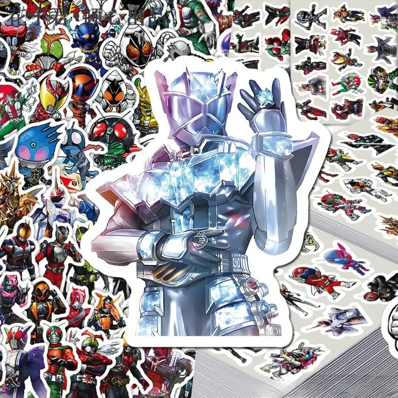 103Pcs Kamen Rider Ins Aesthetic Cute Cartoon Stickers Waterproof DIY Anime Merch Decals for Notebook Laptop  Desktop Decoration view 3