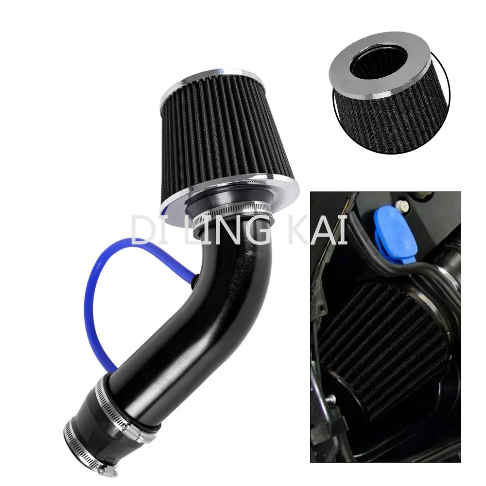 

Car Modified Cold Air Intake Kit 76mm/3inch Mushroom Head Air Filter Kit Large Flow Auto Spare Parts Accessories