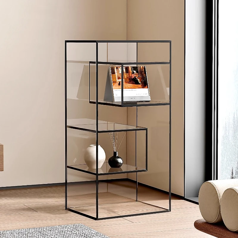 

Acrylic shelf living room cup storage display cabinet ornament