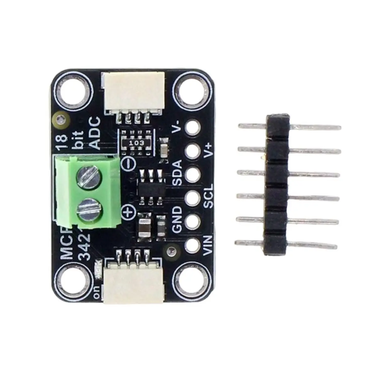 MCP3421 18-Bit ADC Module Built-in Programmable Gain Amplifier Plug and Play