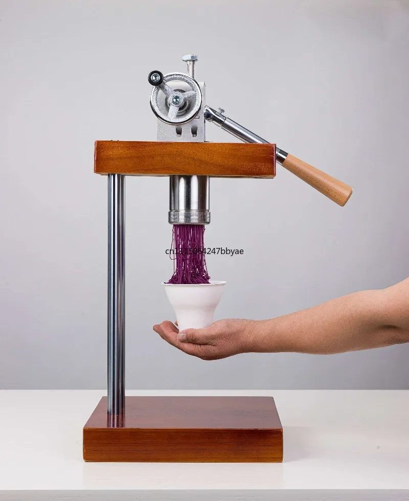 For Double‑Head 6‑Barrel Ice Cream Noodle Press Machine Commercial Matcha Ice Cream Extruding Making Tool Equipment