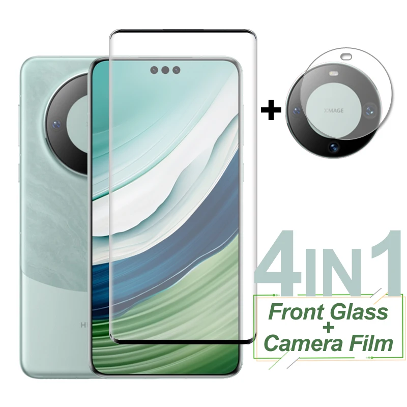 

For Huawei Mate 60 Pro Glass Screen Protector Full Cover Tempered Glass Protective Phone Camera Lens Film Huawei Mate 60 50 Pro