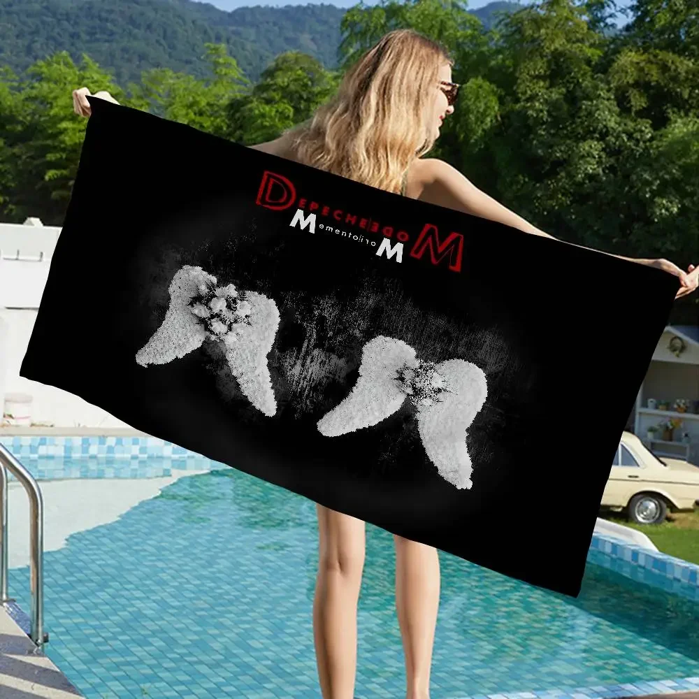 Band D-Depeche M-Mode Bath Towel Microfiber Soft Water Absorbing Breathable For Girl Kids Decorative Cartoon Beach Towel