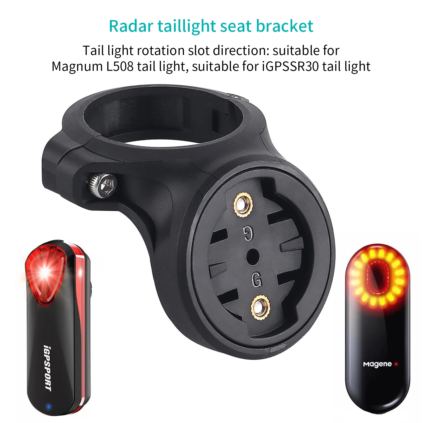 دراجة مصباح جبل الدراجة Seatpost قوس الضوء الخلفي Seatpost حامل ل Garmin Varia الرادار الرؤية الخلفية RVR315 RTL510 515 500