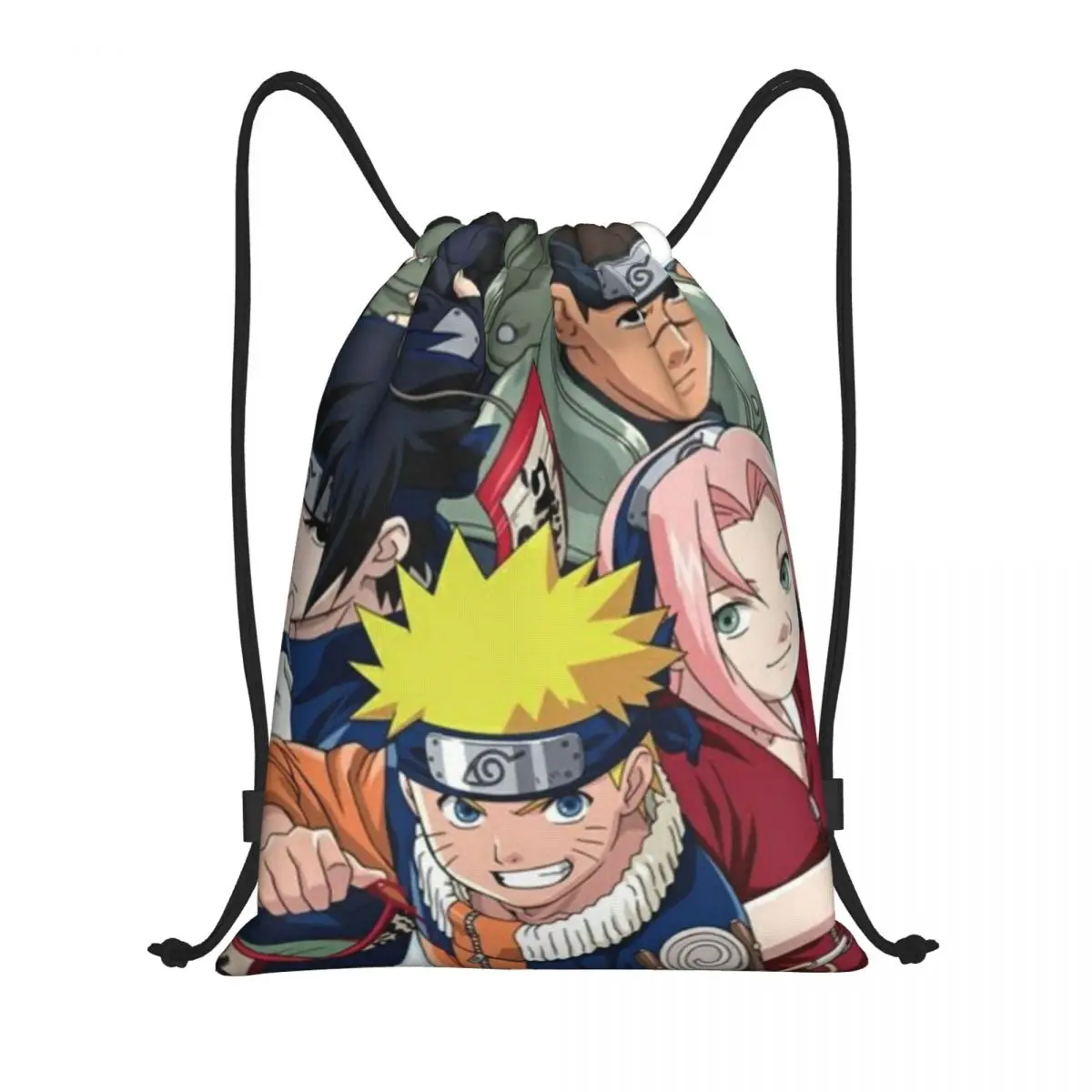 

Drawstring bag Storage Portable Handbags Naruto Grocery Shopping Shoulder bags foldable Travel Bag