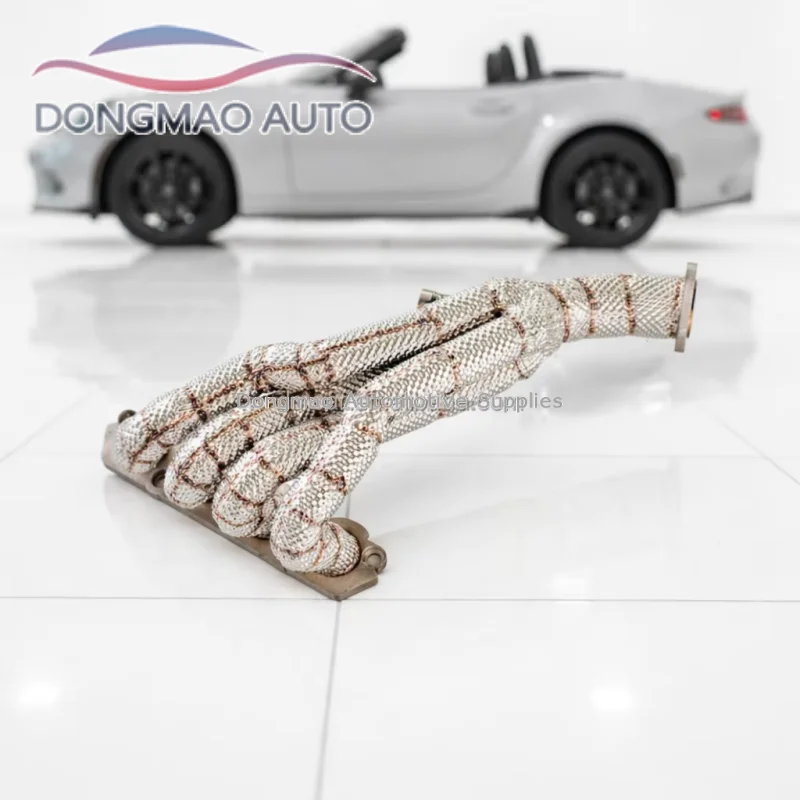 Suitable for Mazda MX-5 ND 2.0 2018-2023 stainless steel manifold exhaust pipe and heat shield retrofit exhaust system