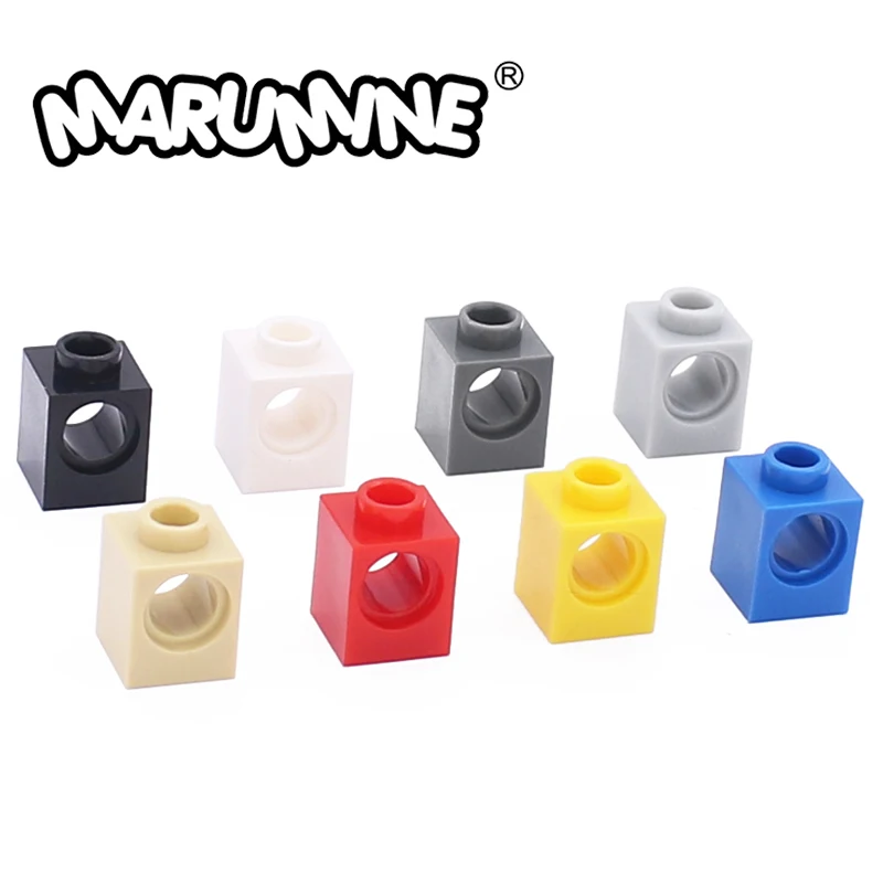 MARUMINE Technology Brick 1 x 1 with Hole 6541 Building Blocks  Magic Robot Classic Assembly Gifts Educational Toys For Children